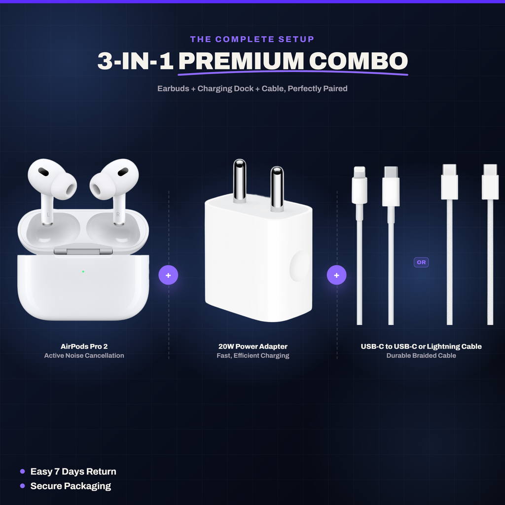 zappkit 3-in-1 Combo (Pods + Adaptor + Cable)