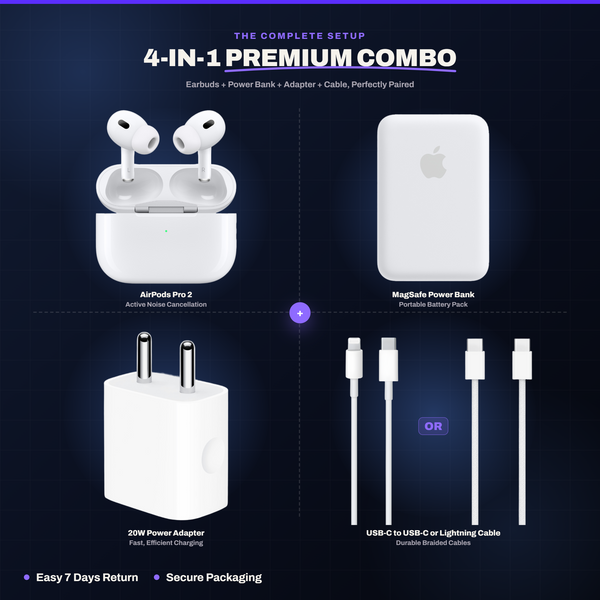 Zappkit 4-in-1 Combo (Pods +  BatteryPack + Adaptor + Cable)